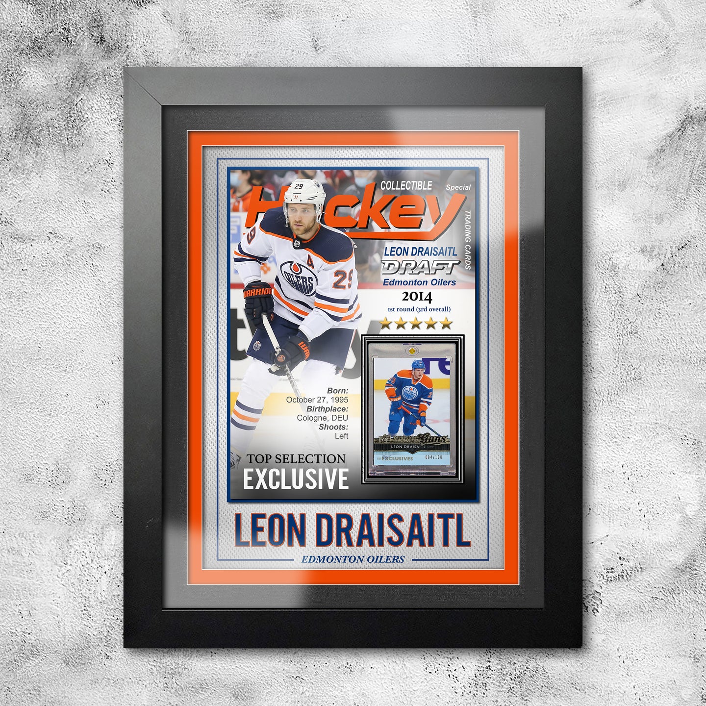 Draisaitl Leon EDM Magazine | Frame for your Slab