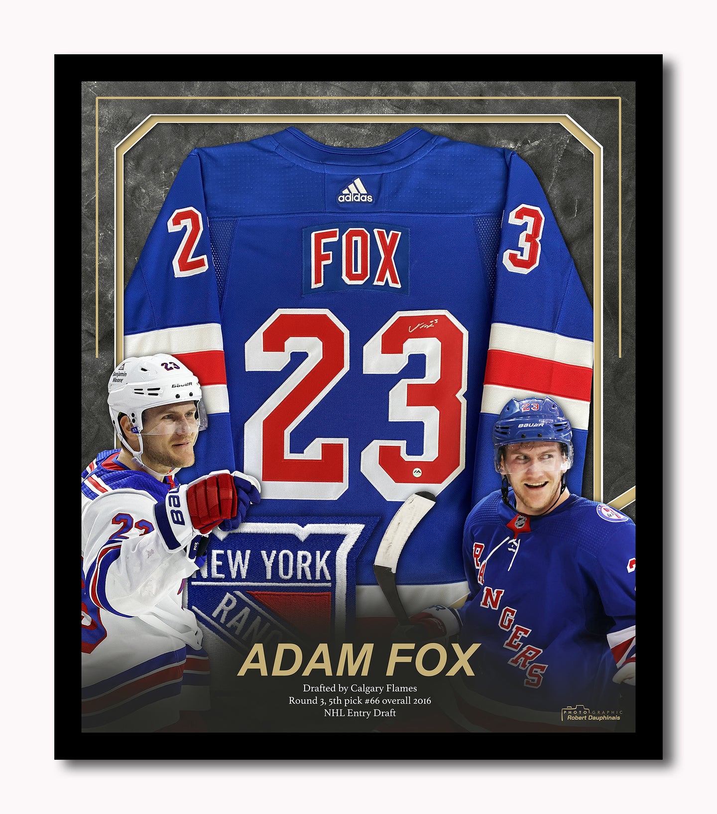 Fox Adam NYR | Jersey Frame