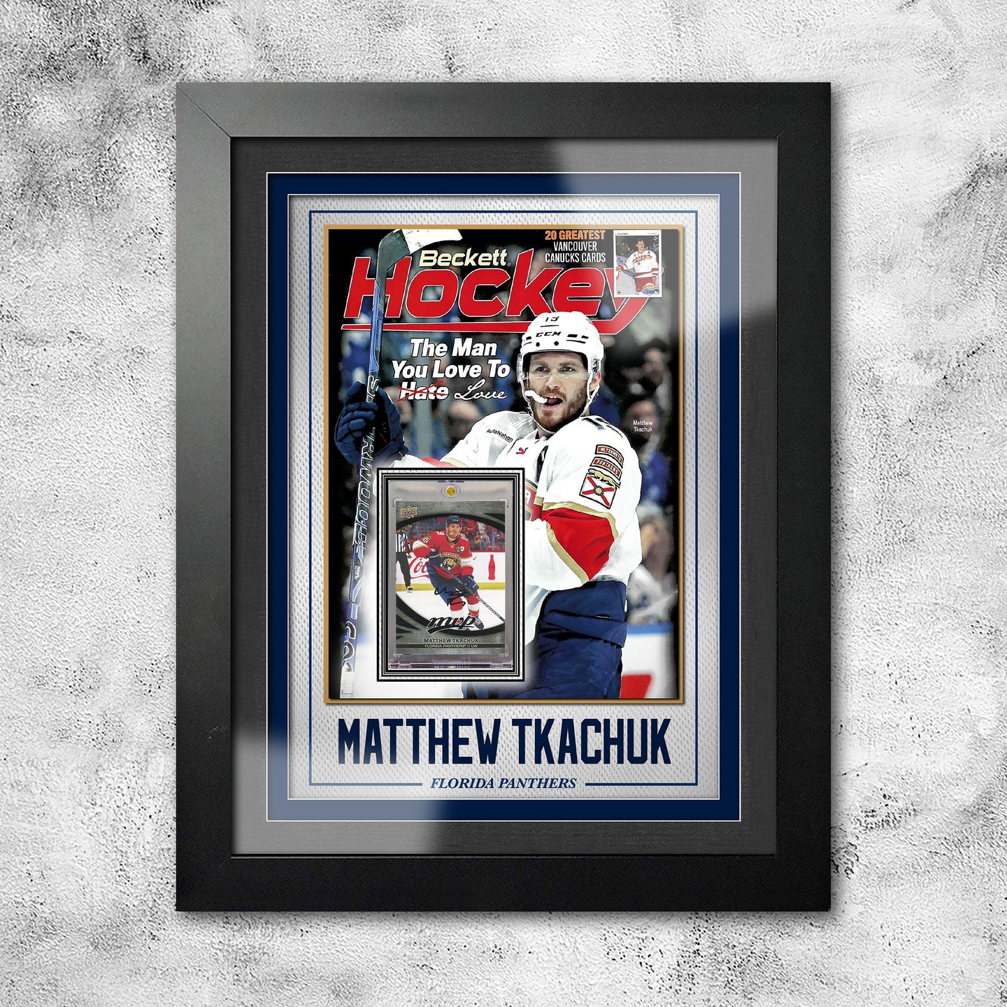 Tkachuk Matthew FLO Magazine B-01 | Frame for your Slab